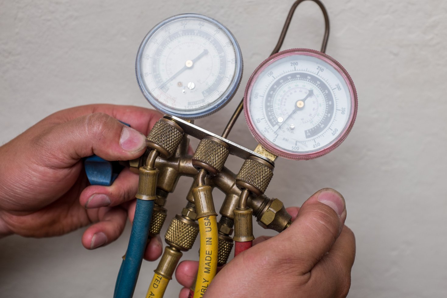 Handyman repairman HVAC tools